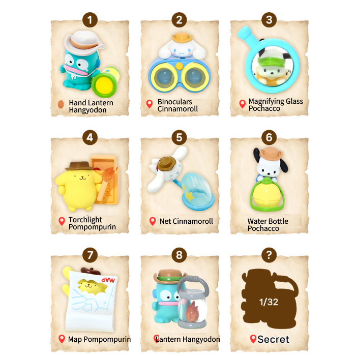 Sanrio Characters Official Licensed Little Explorer Mini Figure Blind Box