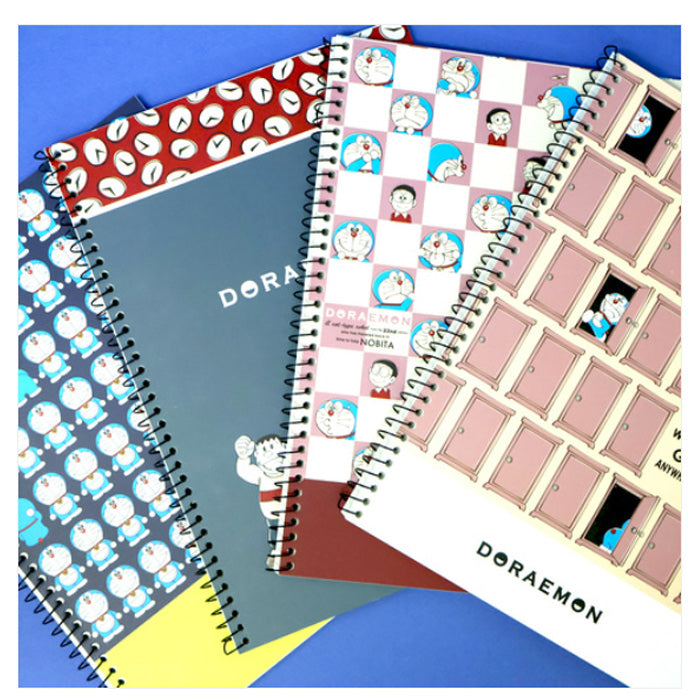 Doraemon Classic Spiral Notebook – A4 Size Random