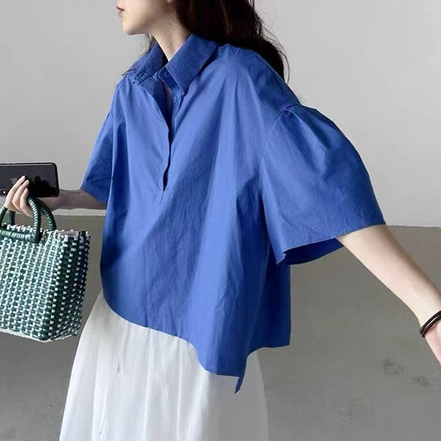 Breeze Volume Sleeve Cotton Shirt - Luckyplanetusa
