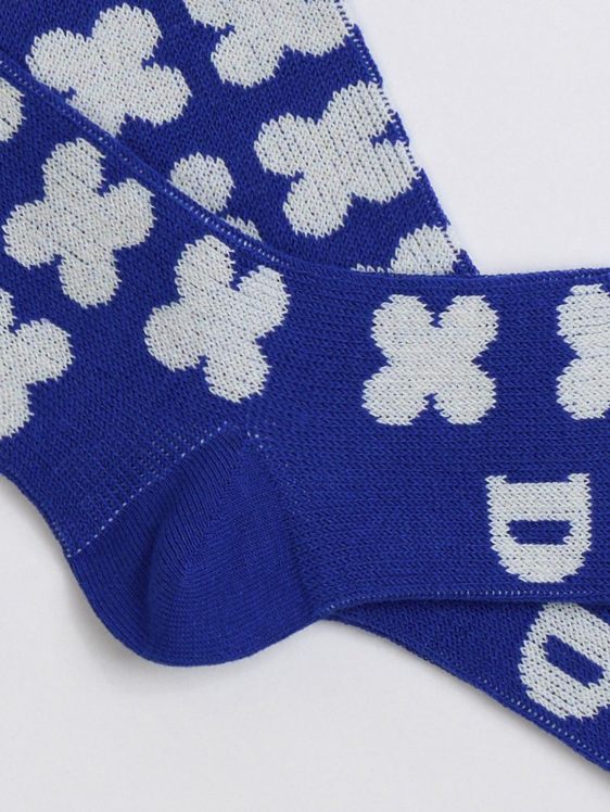 DRP Play Socks – Clover in Ohio Pop Blue Athletic Socks Golf, Tennis, Jogging