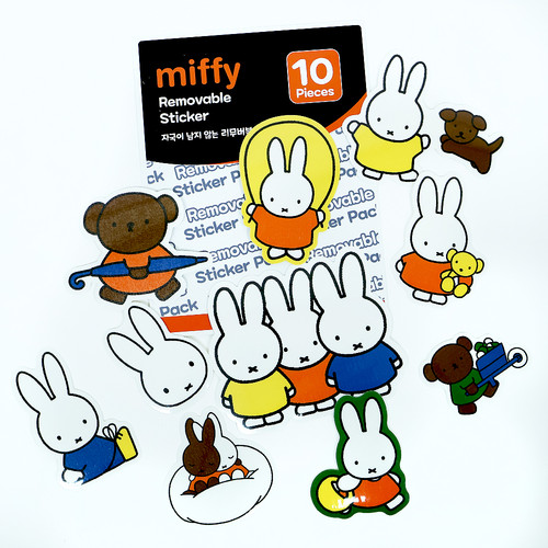 Miffy Removable Multi Sticker (10pcs Set)