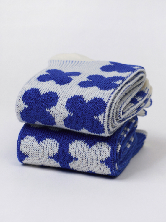 DRP Play Socks – Clover in Ohio Pop Blue Athletic Socks Golf, Tennis, Jogging