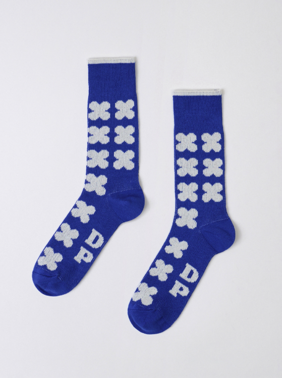 DRP Play Socks – Clover in Ohio Pop Blue Athletic Socks Golf, Tennis, Jogging