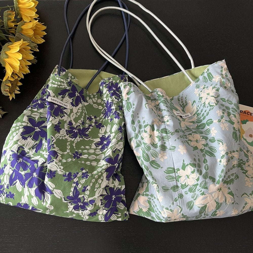 Bloom Garden Floral Tote Bag - Luckyplanetusa