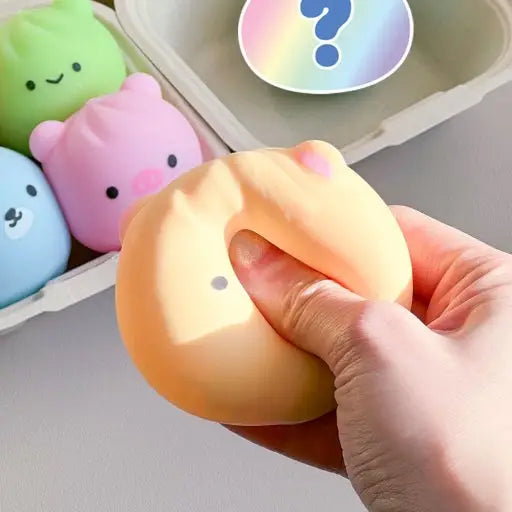 Random Animal Dumpling Squishy – Mystery Stress Toy - Luckyplanetusa