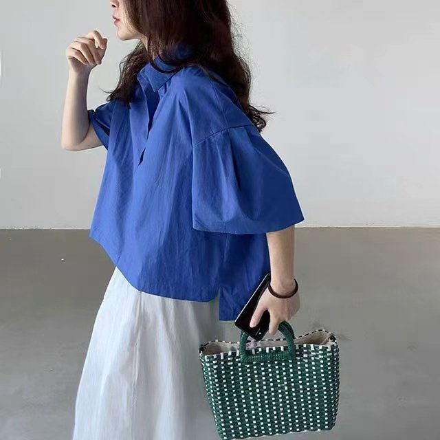 Breeze Volume Sleeve Cotton Shirt - Luckyplanetusa