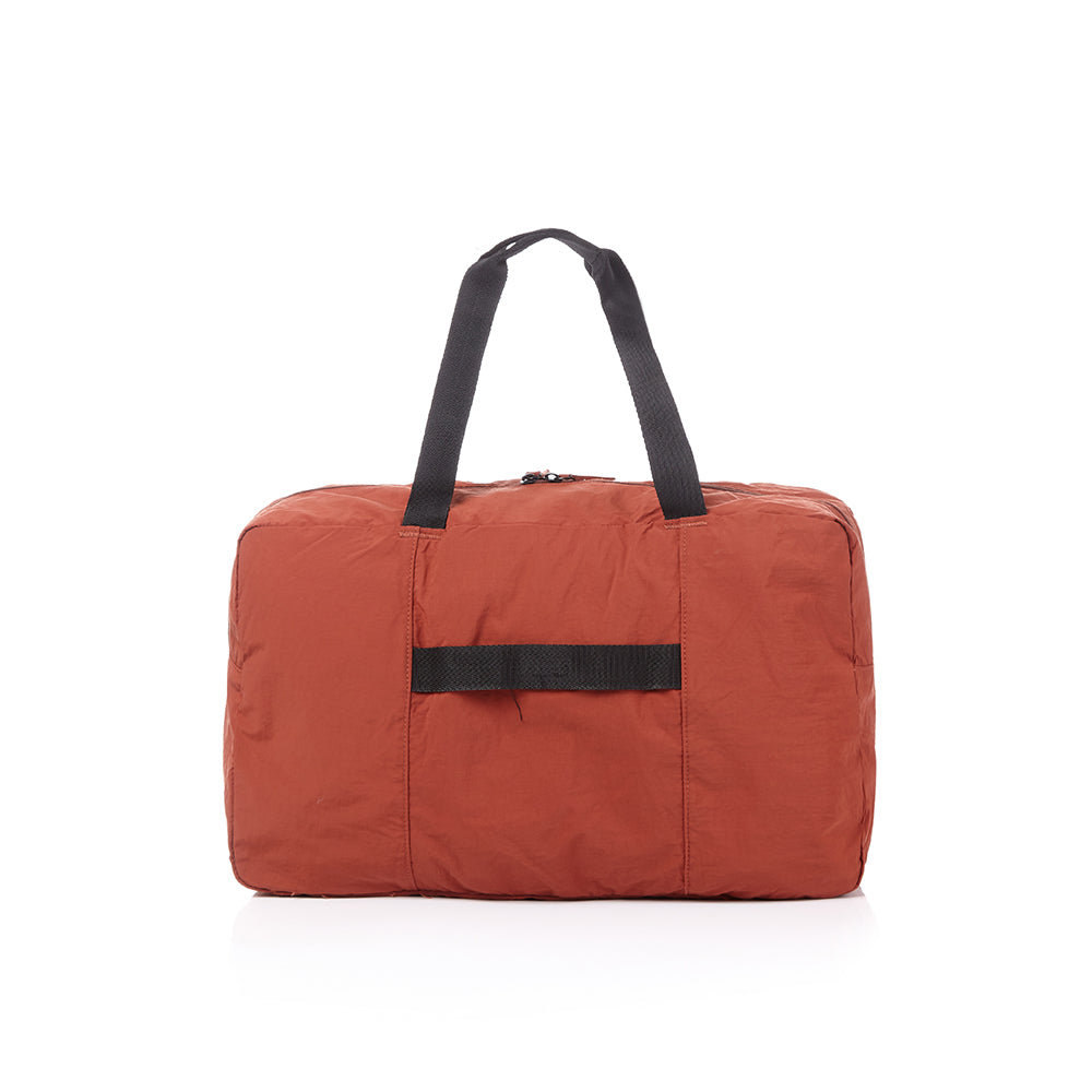 FeatherLite Foldable Travel Tote – Brick Brown