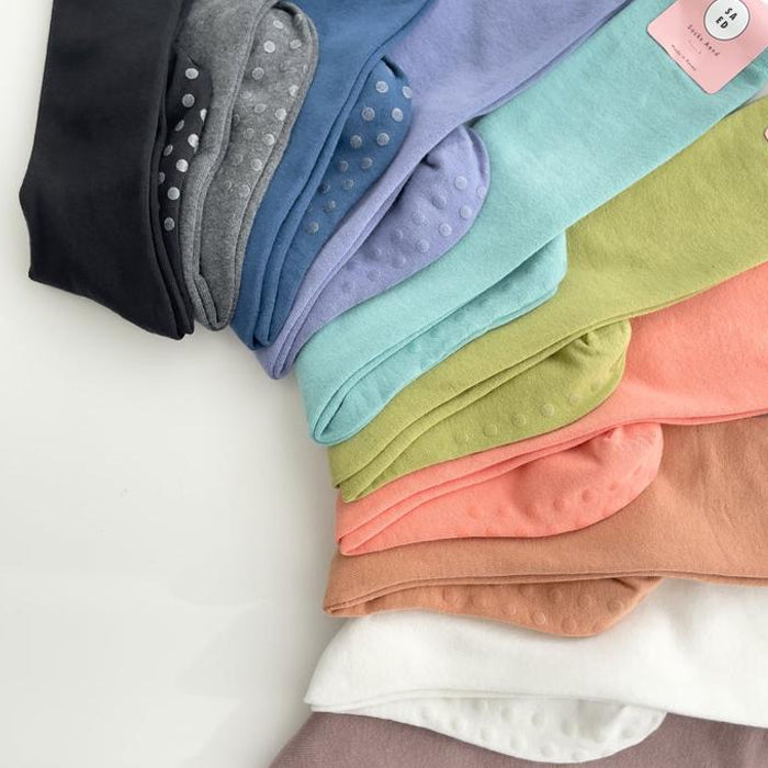 Balance Grip Knee-High Yoga Socks Non slip Made in Korea