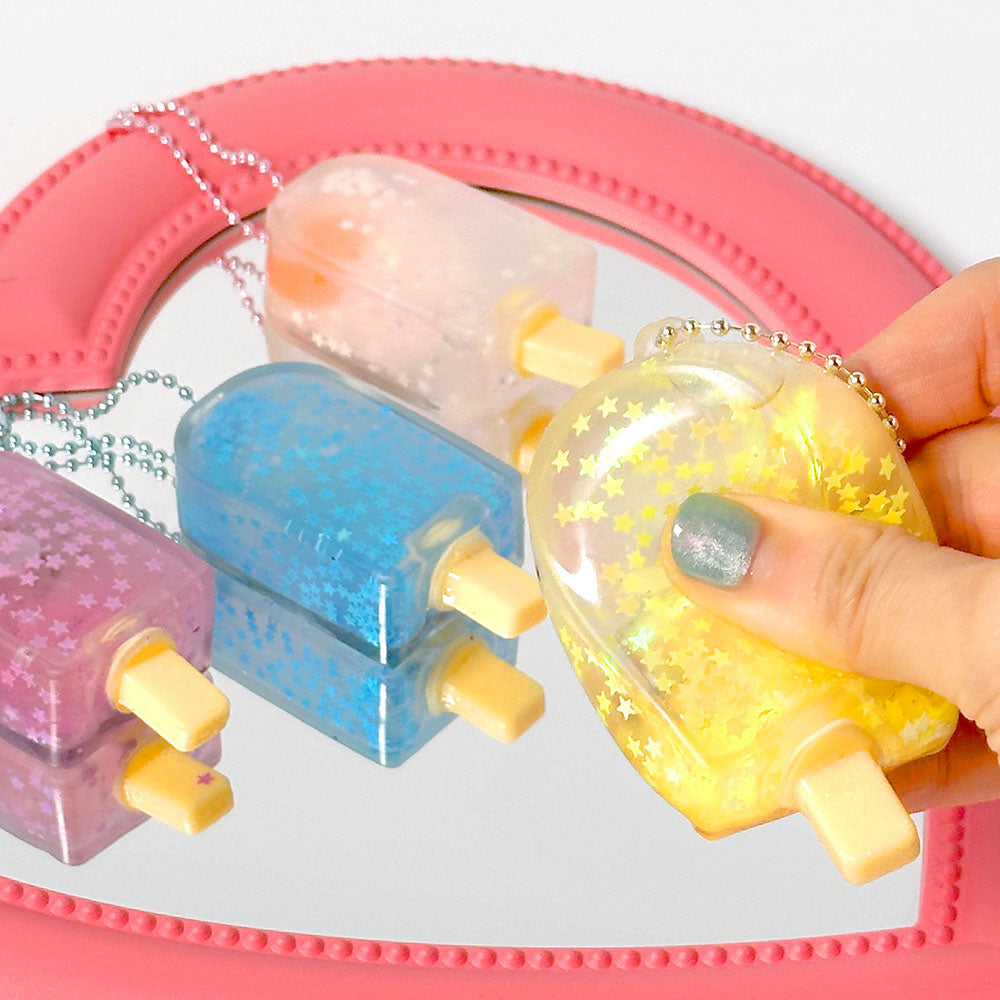 Sparkling Ice Cream Squishy Keychain