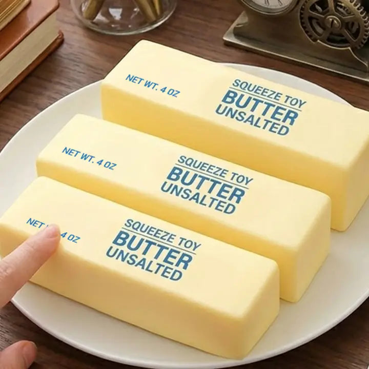 Butter Stress Ball – Soft & Slow-Rebound Squishy Toy - Luckyplanetusa