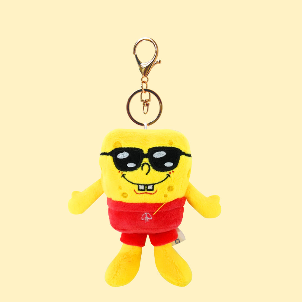 SpongeBob SquarePants Summer Vibes Plush Keyring – Sunglasses Edition