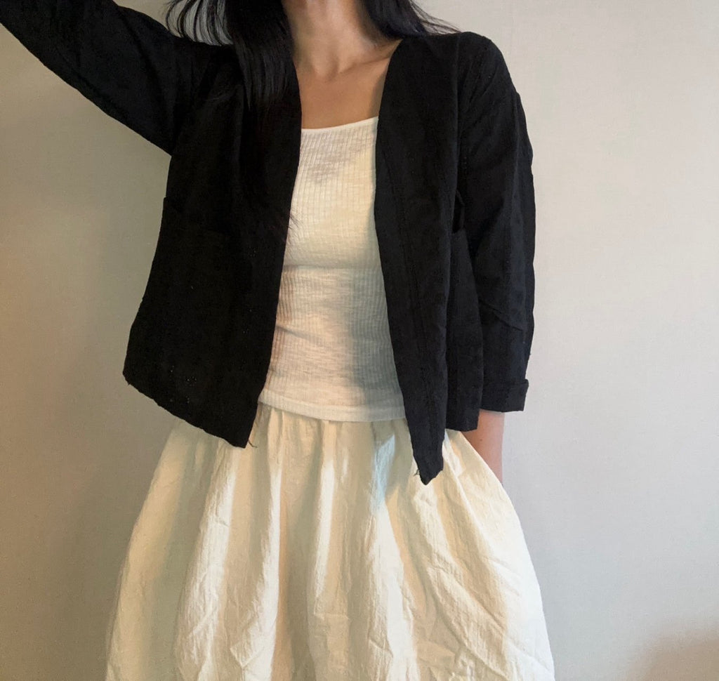 Soft Breeze Cotton Lace Open Cardigan - Luckyplanetusa