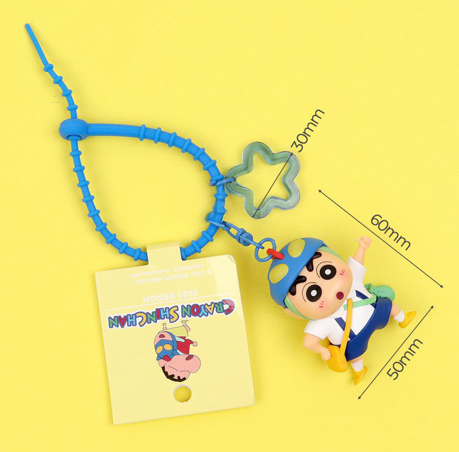 Crayon Shin-chan PVC Keychain Figure (Random Design)