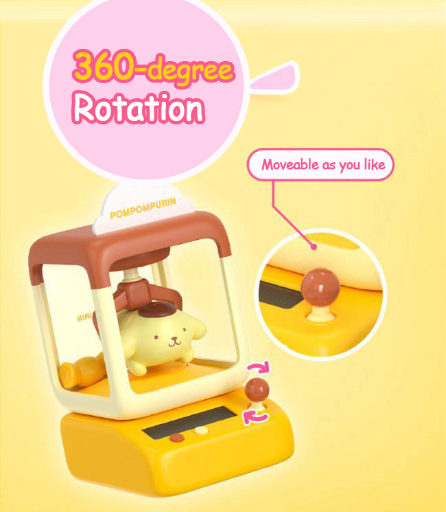 Sanrio Mini Crane Game Figures – Light & Spin Display Series