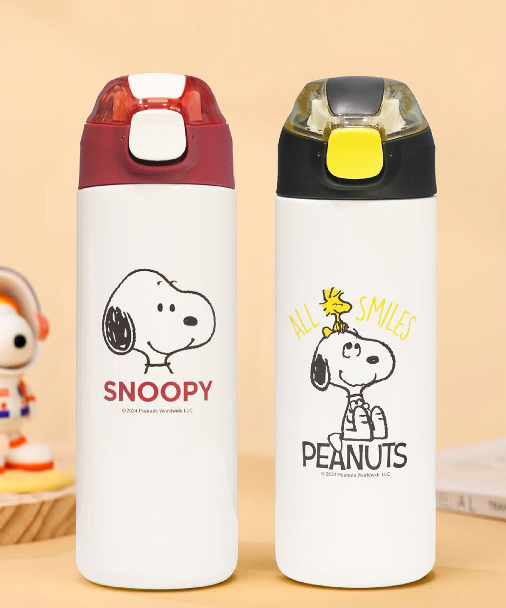 SNOOPY One-Touch Stainless Steel Vacuum Bottle (500ml)