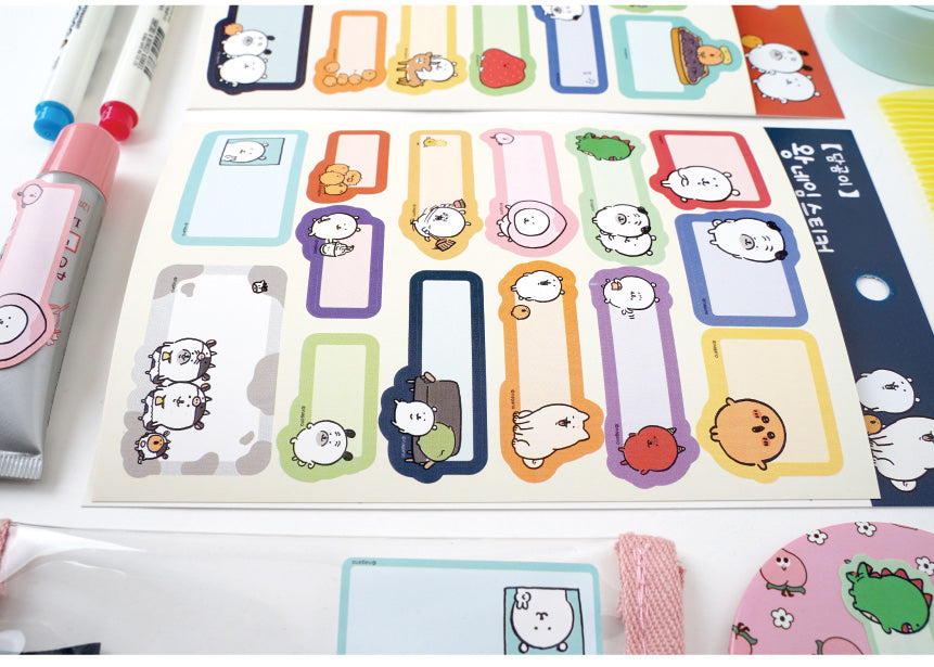 Damgomie Large Name Sticker Set – 2 Designs Random