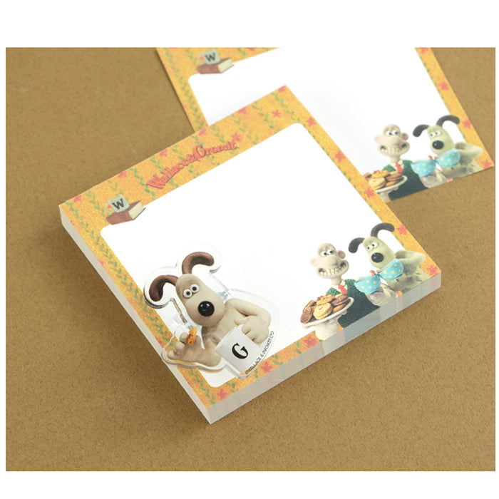 Wallace & Gromit Memo & Clip Set (4 Types)