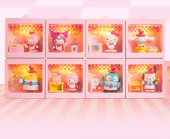 Sanrio Characters Light-Up Mini Box Diorama Blind Box Restaurant Theme