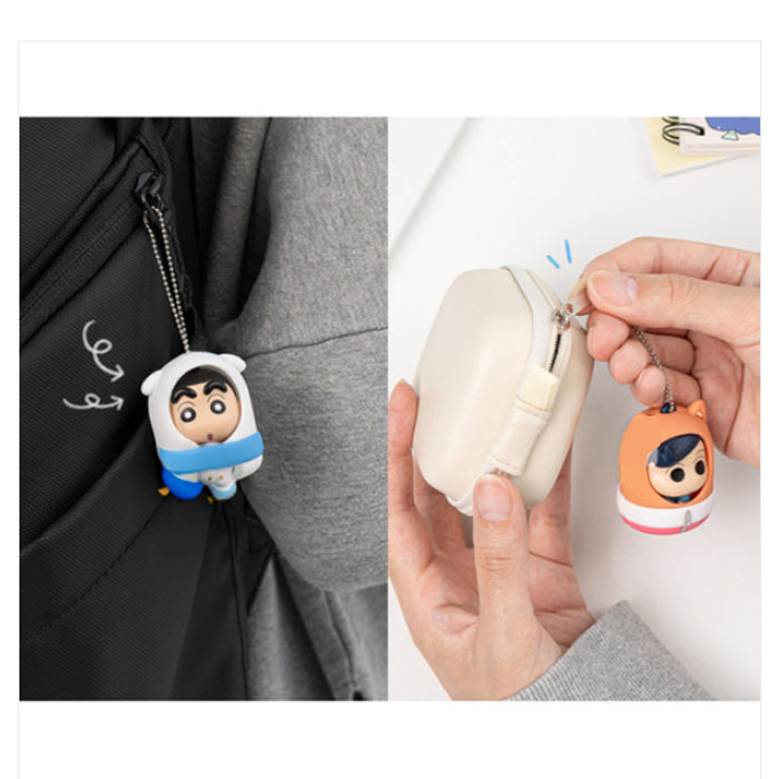 Crayon Shin-chan Sleeping Capsule Keyring Figures (Random)