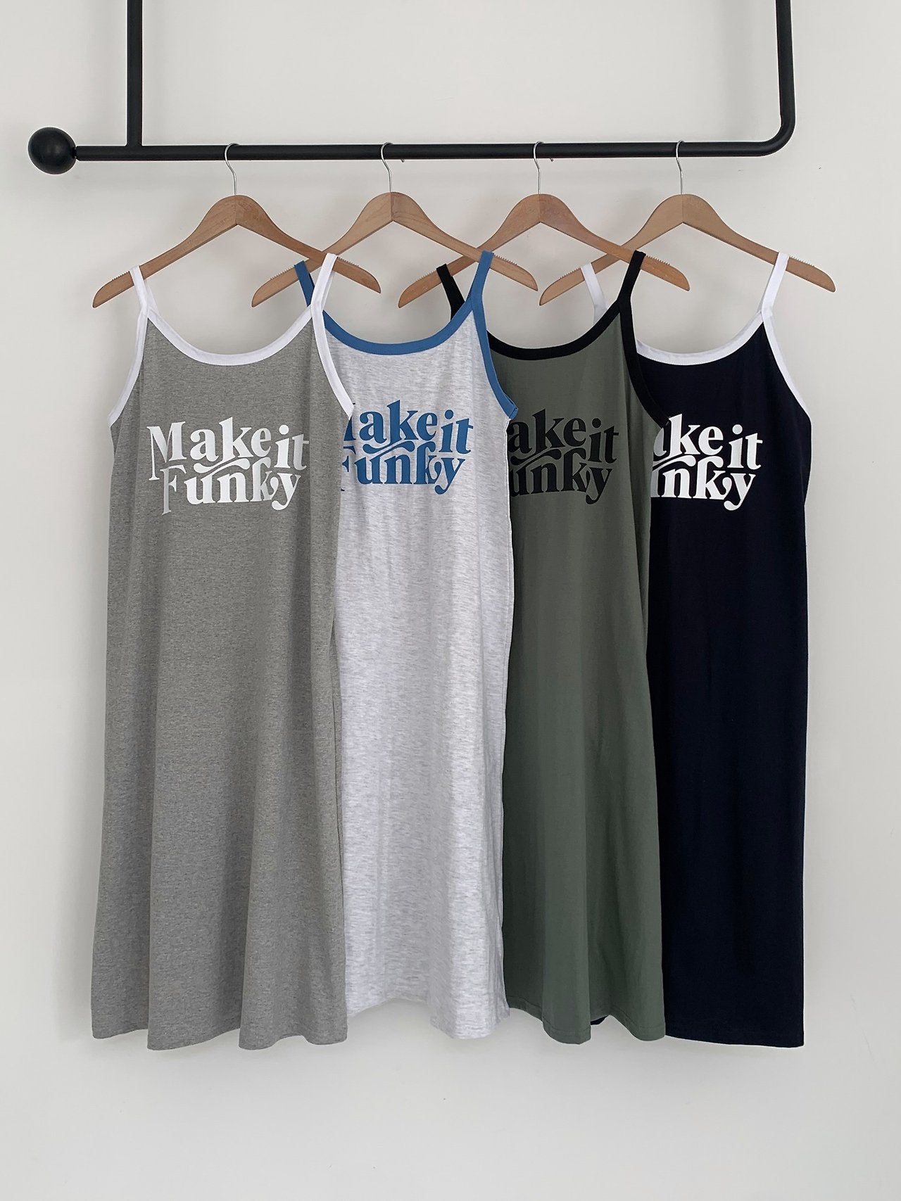 Funky Mood Cotton Slip Dress - Luckyplanetusa
