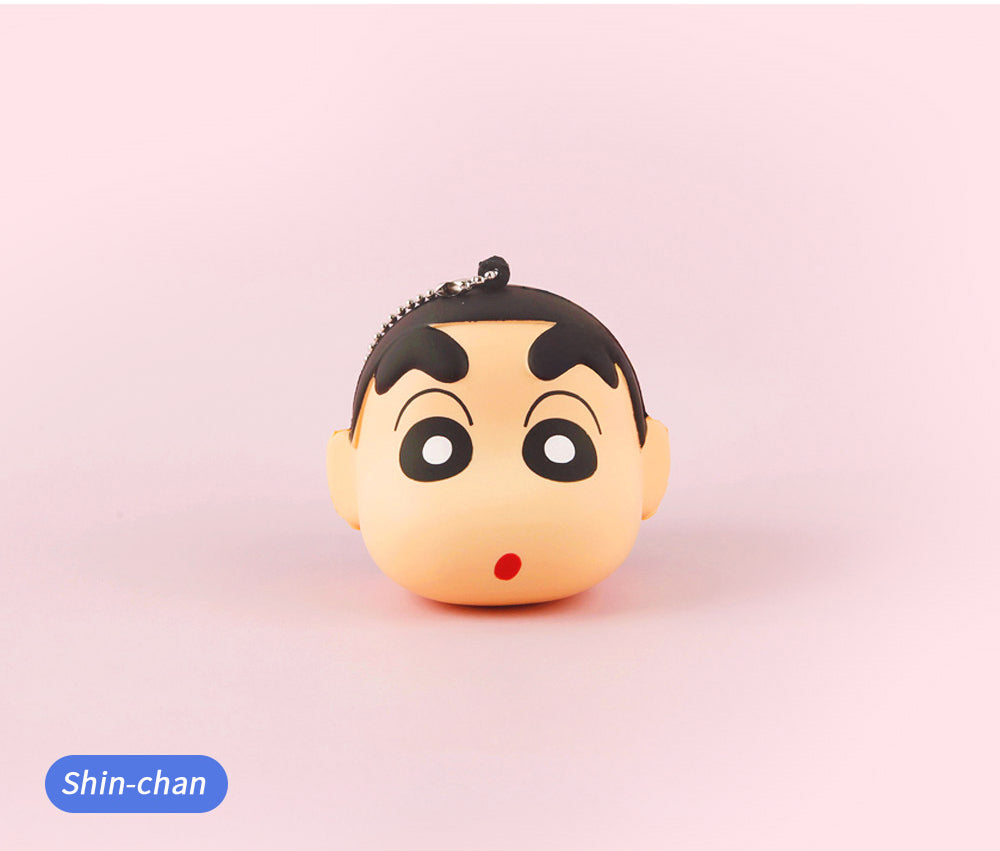 Crayon Shin-chan Squishy Face Keyring – 4 Characters random