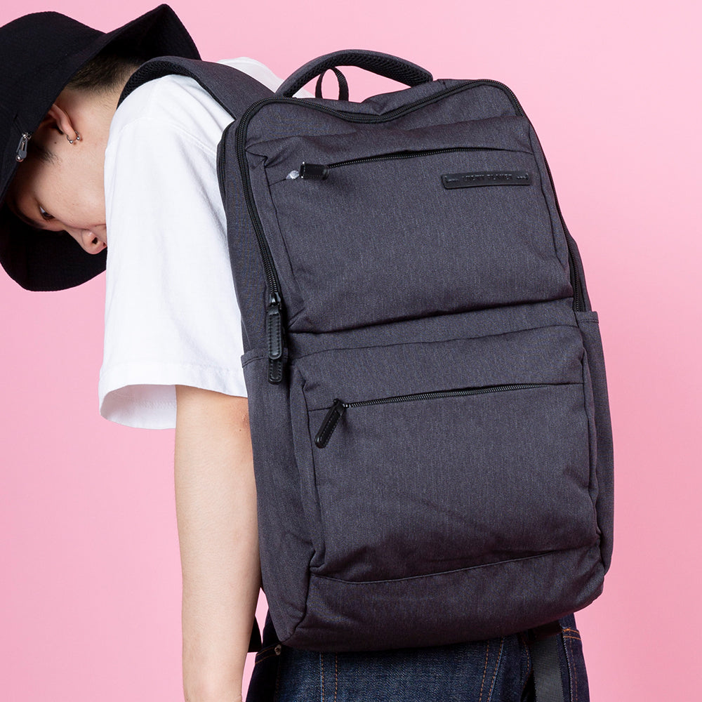 Alpha Backpack 17 with Laptop Sleeve Compact Design Charcoal Gray