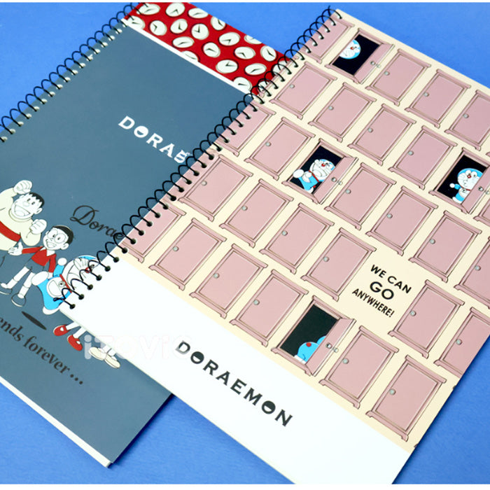 Doraemon Classic Spiral Notebook – A4 Size Random