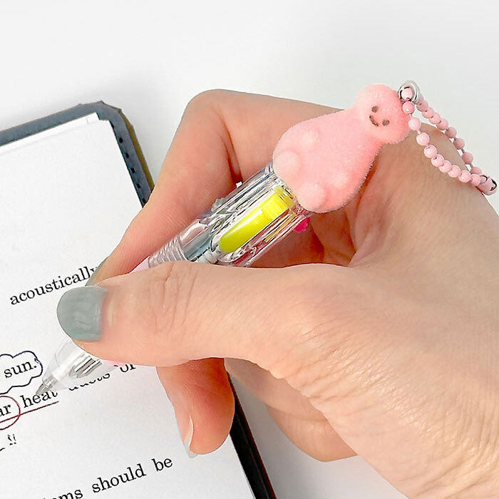 Fuzzy Draco Character Multi-Color Pen Keychain – 2 Colors