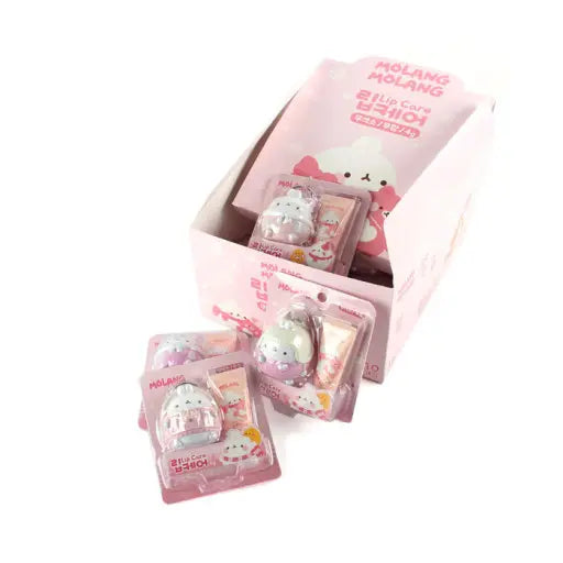 Molang Lip Care Lip Balm Gift Set with Figure Keyring