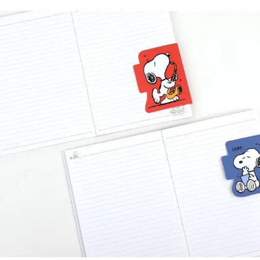 Peanuts Snoopy Tab-Cover Lined Notebook – A5 Size
