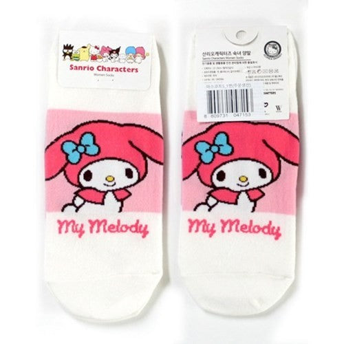 Sanrio No show sneakers Cotton Socks-Official Kuromi, Cinnamoroll, My melody, gudetama- Stretch Socks, School shoe socks