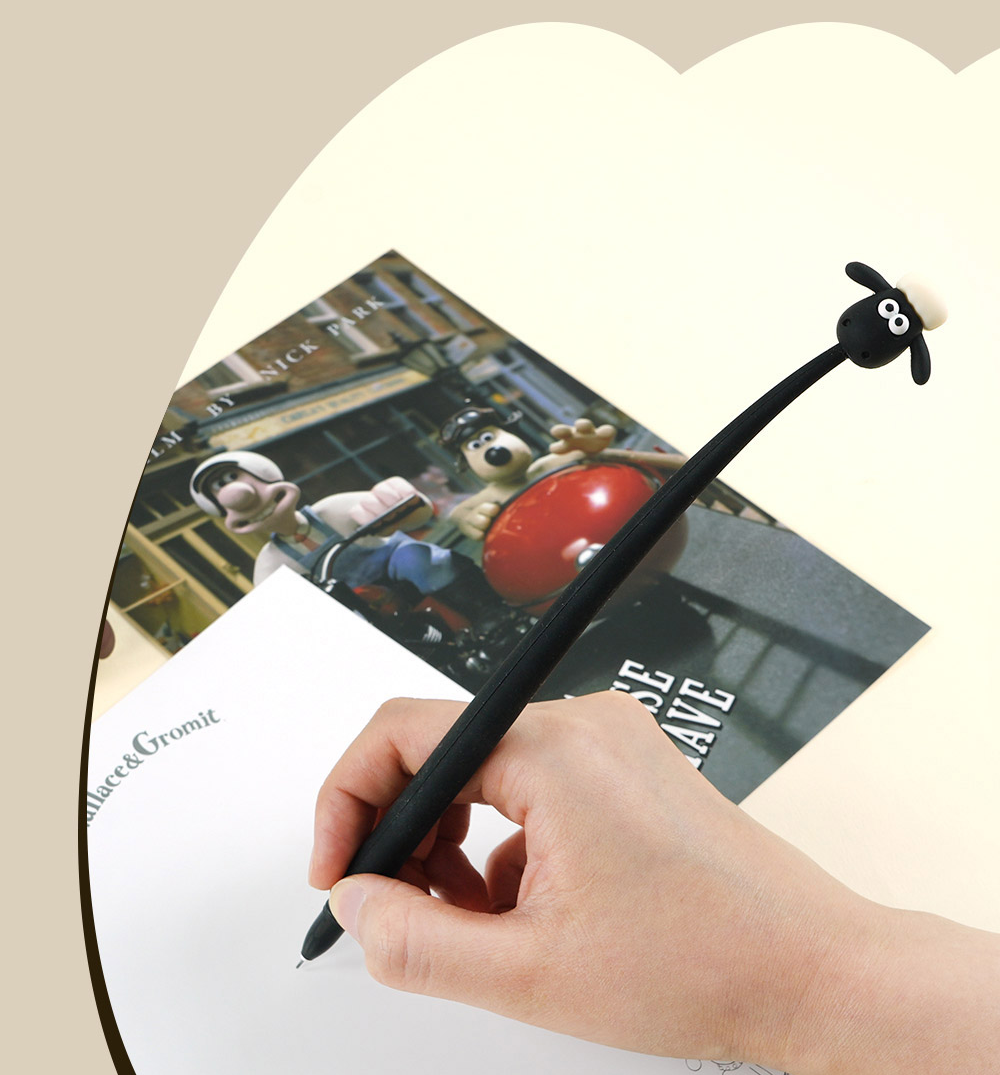 Wallace & Gromit Swing Gel Pen – 0.5mm (Gromit / Shaun)