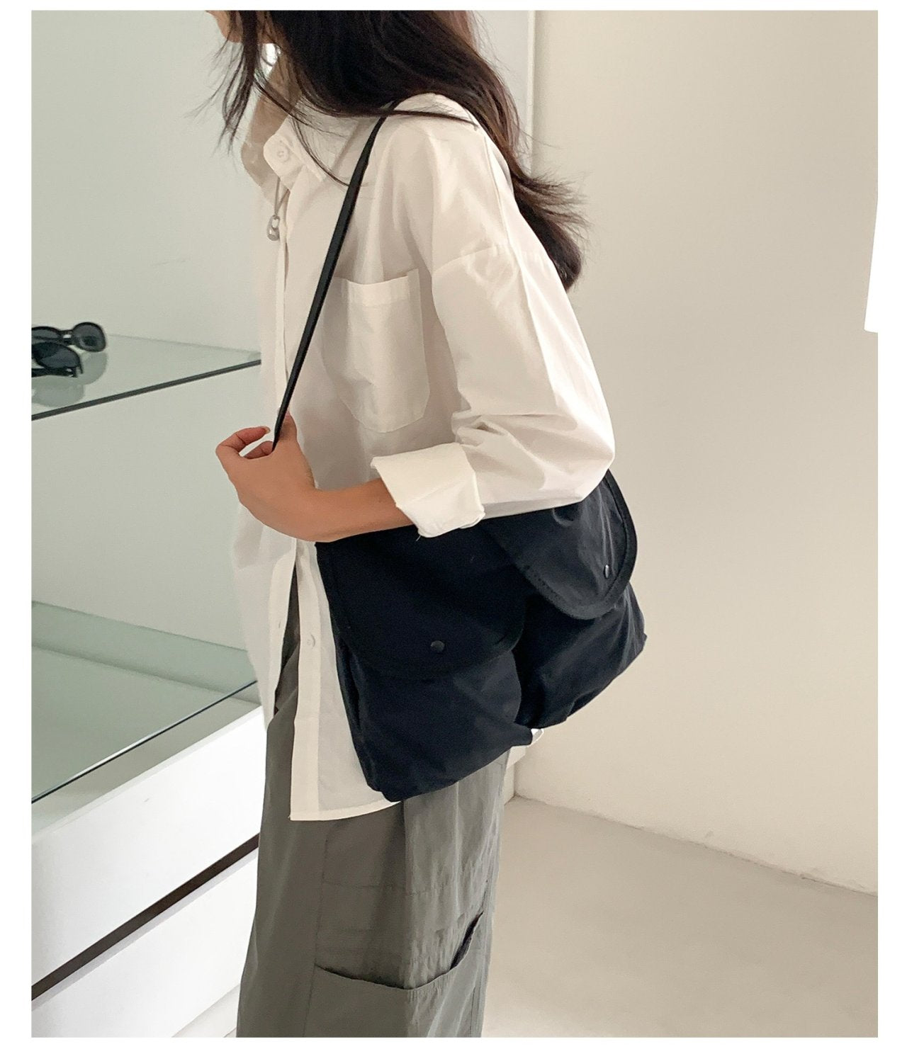 Urban Pocket Nylon Crossbody Bag - Luckyplanetusa