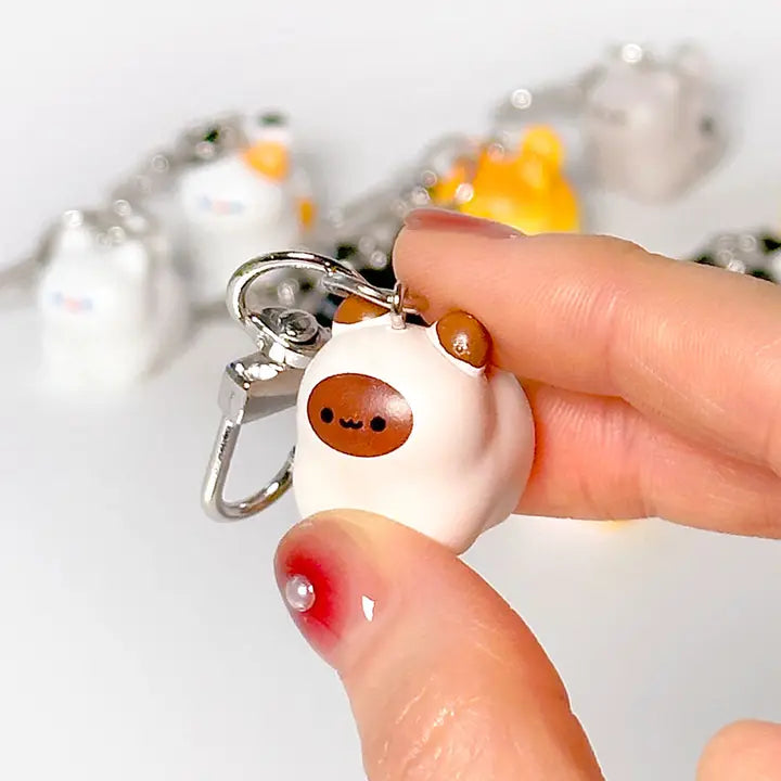 Kawaii Bread Cat Keychain - Luckyplanetusa