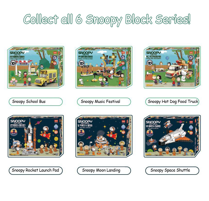 Snoopy Street Fair – School Bus & Entrance Gate (288 pcs)