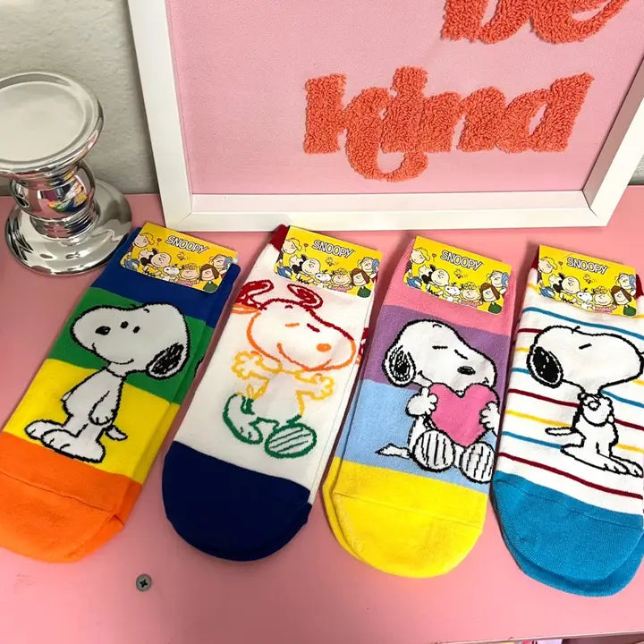 Peanuts Snoopy Charlie Brown ankle Socks/ Cotton Ultra Soft