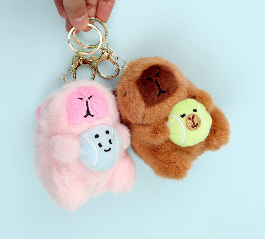 I Love Ball Capybara Plush Keyring (Random)