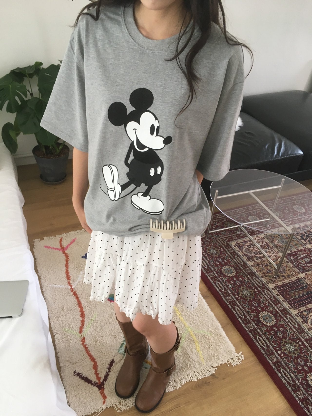Mono Mickey Classic T-Shirt – Minimal Vintage Edition Officially Licensed - Luckyplanetusa