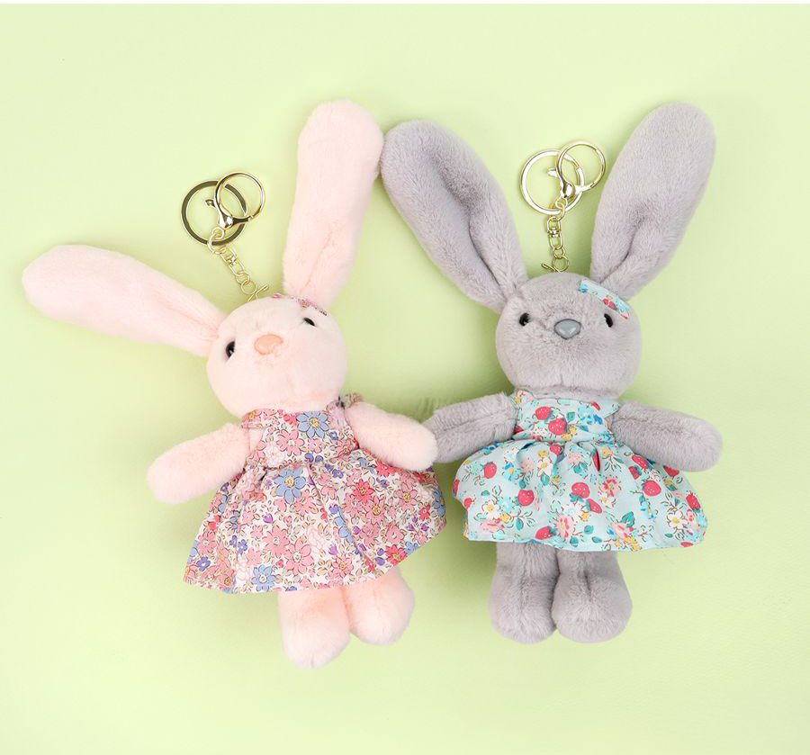 Onepiece Bunny Plush Doll Keyring (Random Color)