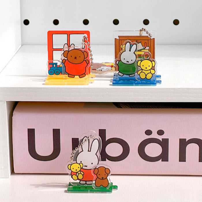 Miffy Acrylic Deco Figure Set – 3-Piece Stand & Bag Charm