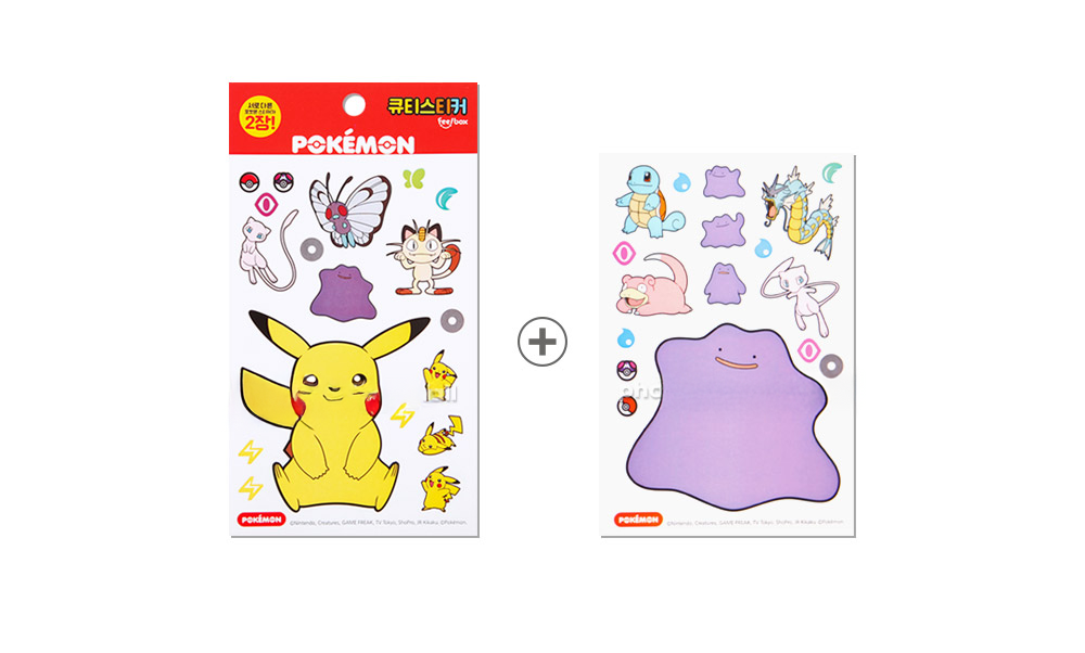 Pokémon Cutie Sticker Set – 4 Designs