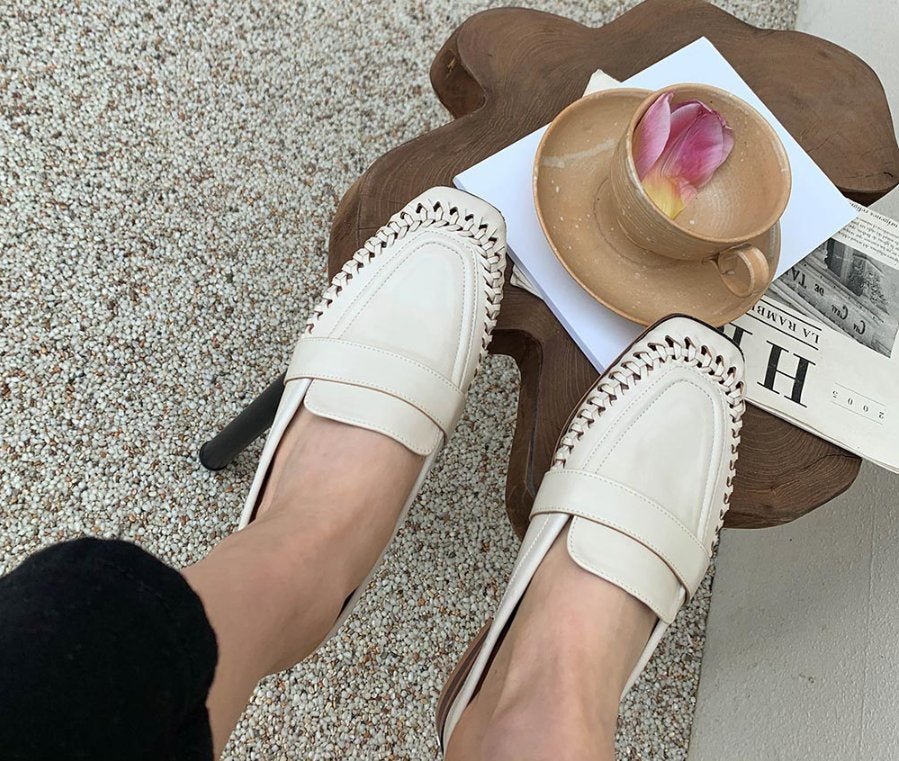 Everyday Woven Leather Mule – Soft Comfort Edition