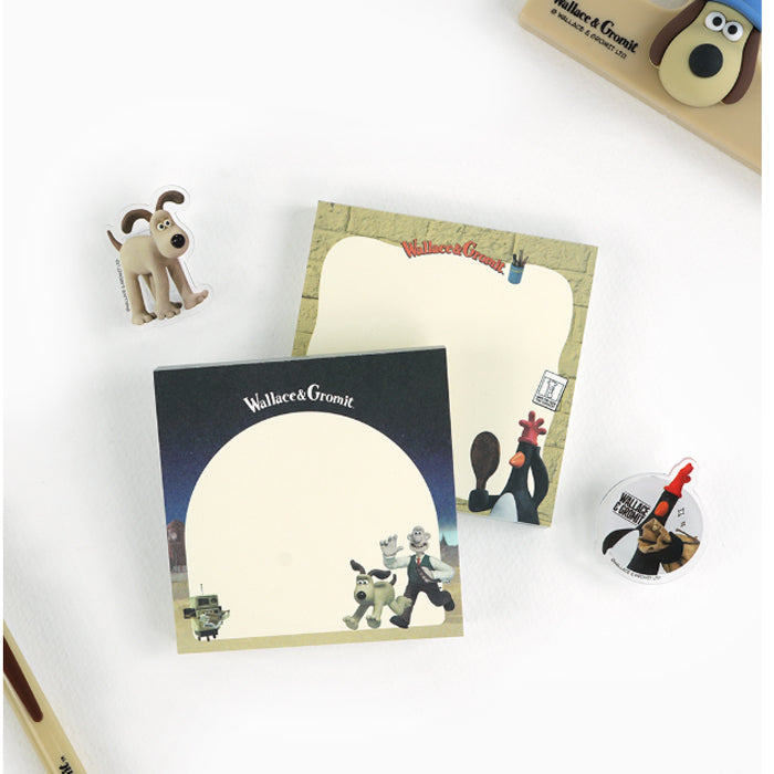 Wallace & Gromit Memo & Clip Set (4 Types)