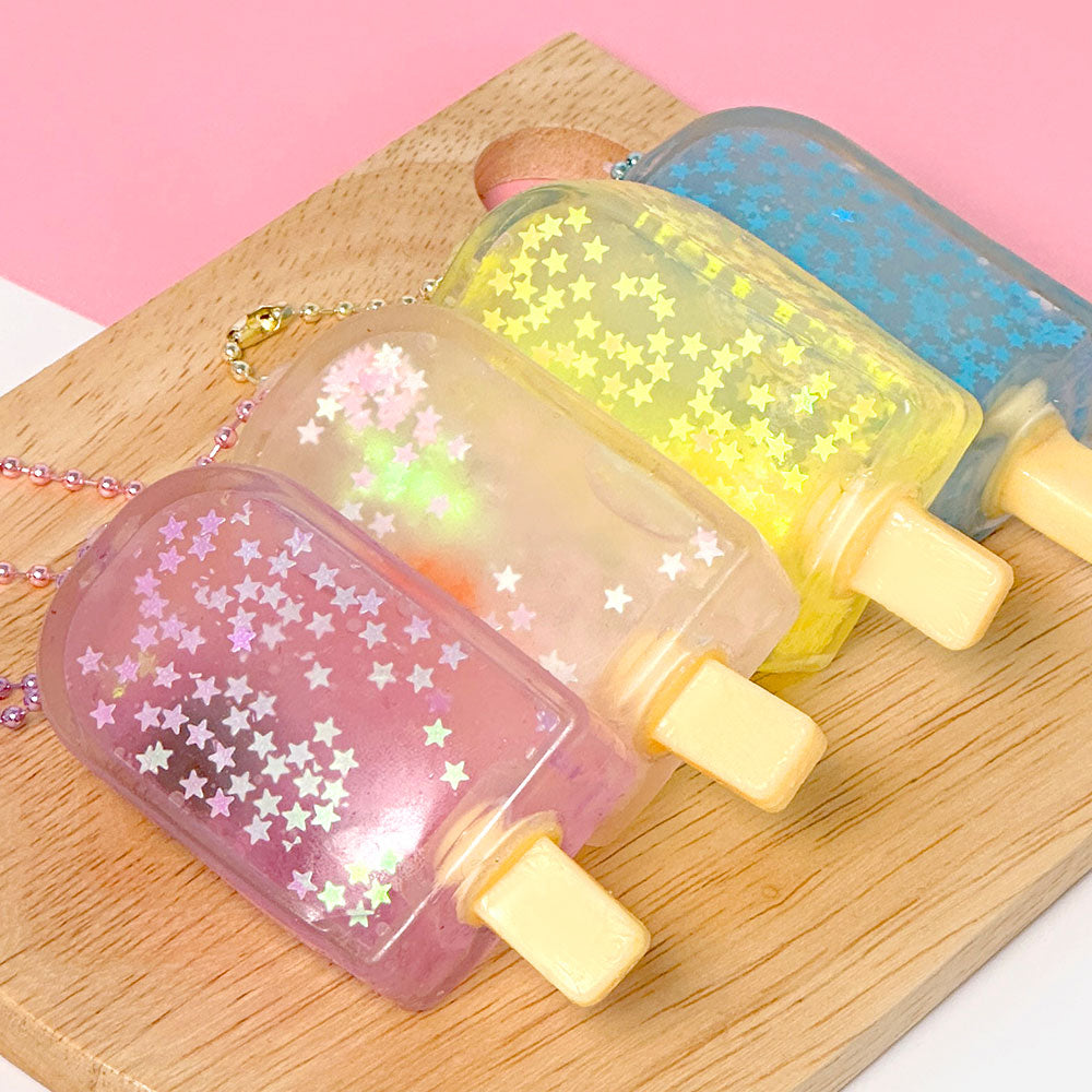 Sparkling Ice Cream Squishy Keychain