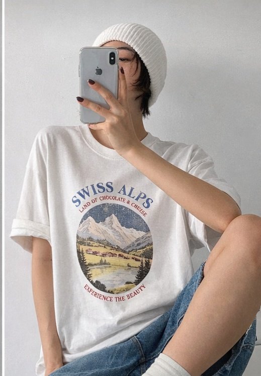 Swiss Alps Vintage Graphic Tee - Luckyplanetusa