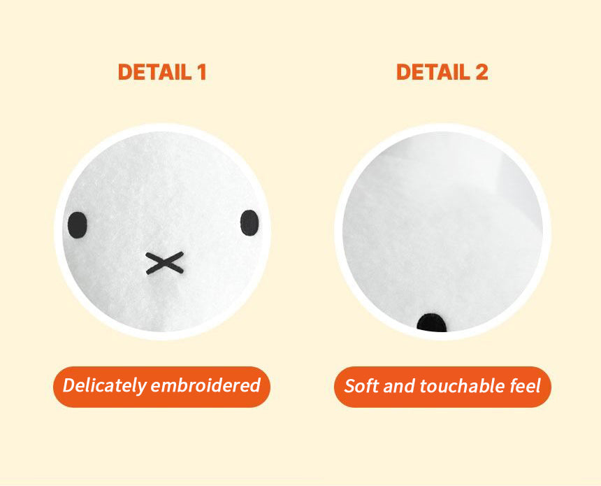 Miffy Face Cushion – Soft Plush Pillow (38cm)
