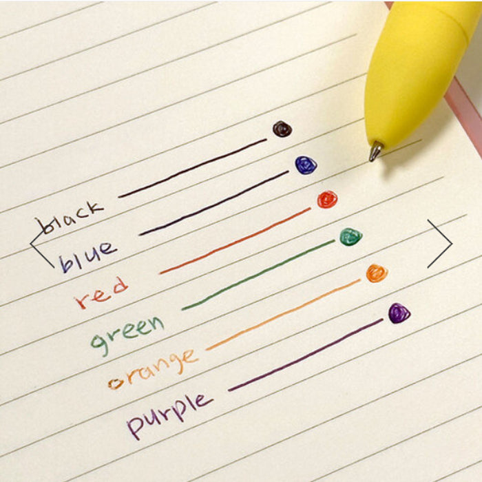 Soondeok Crew 6-Color Ballpoint Pen (0.7mm)
