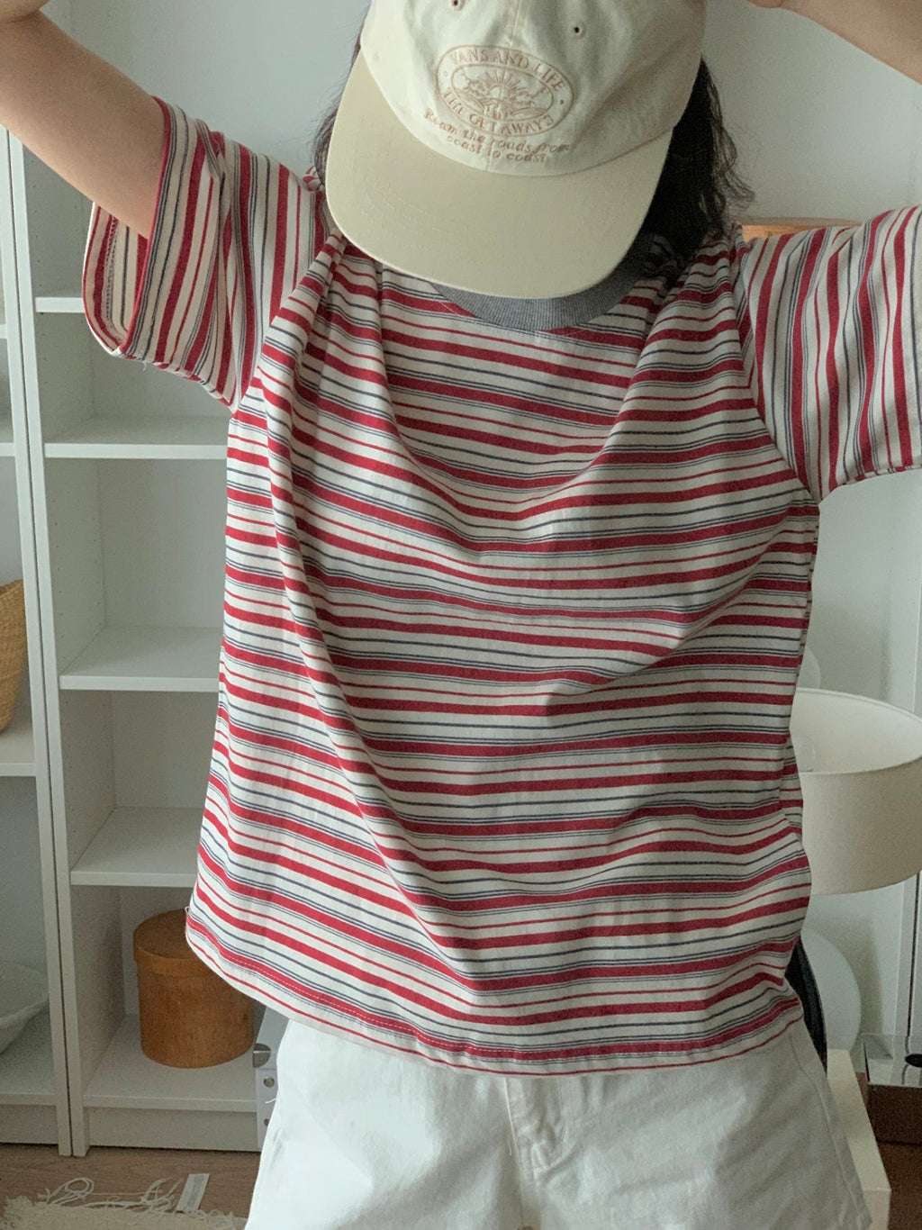 Weekend Breeze Stripe Cotton Tee - Luckyplanetusa