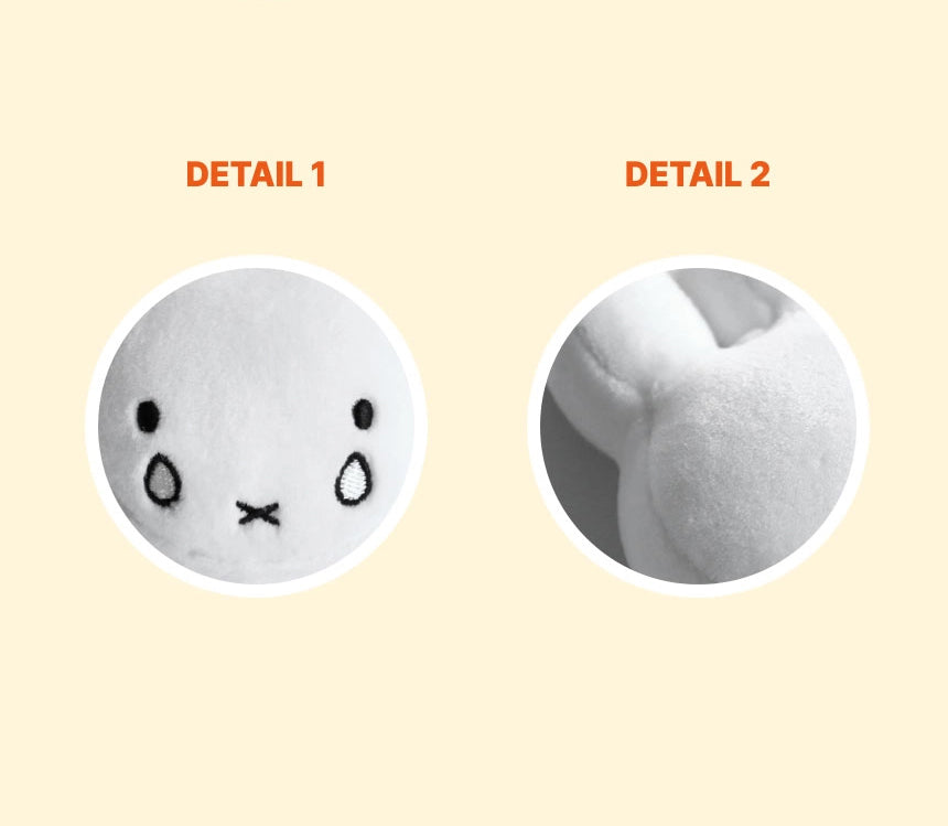 Miffy Face Keyring Bagcharm Crying , Sleepy 2 versions