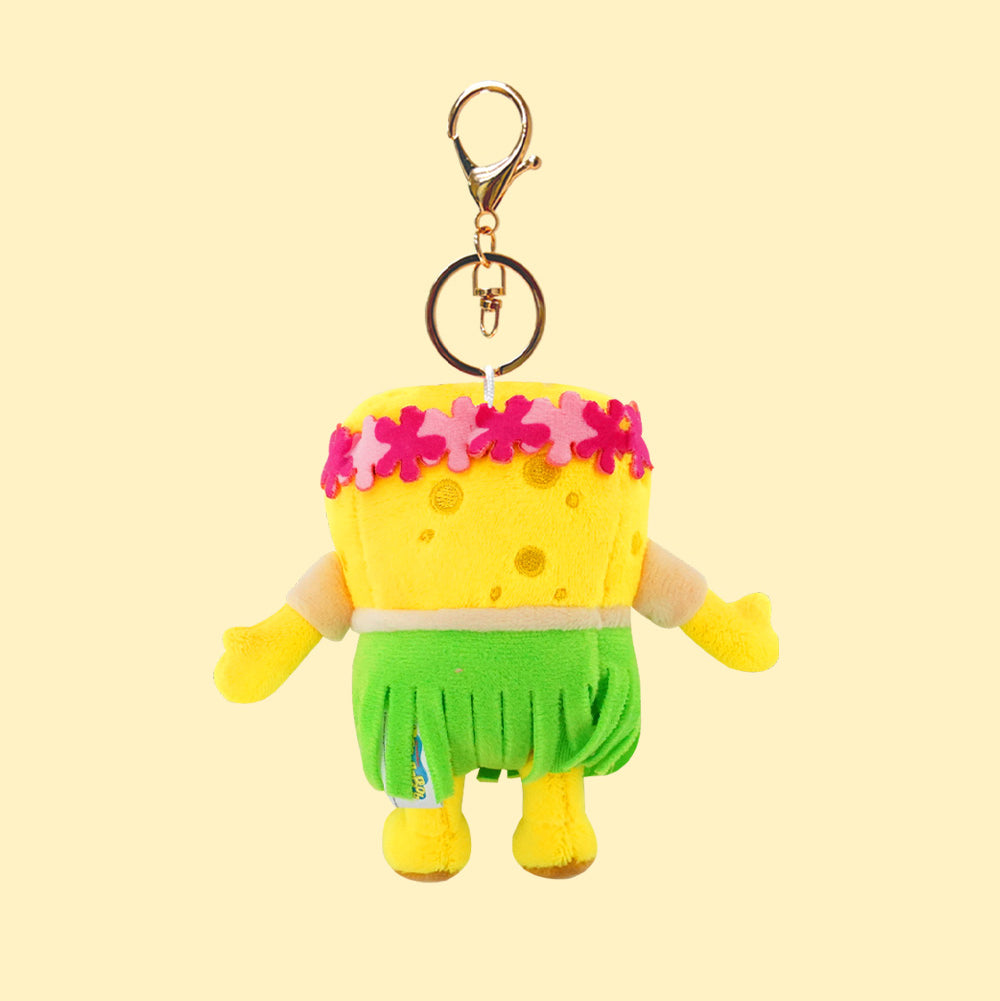 Hawaiian SpongeBob & Patrick Plush Keyring – Tropical Vacation Series